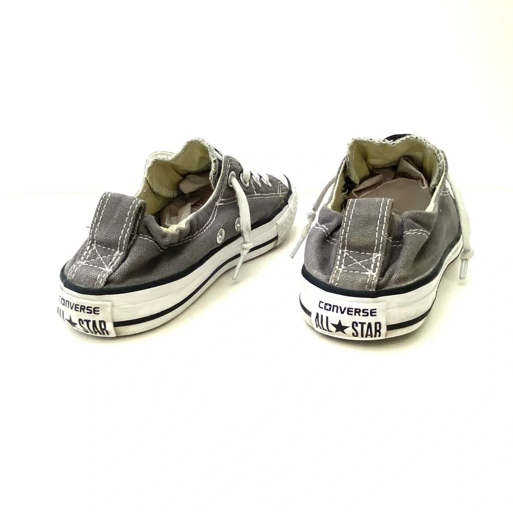 Converse Little Girls Chuck Taylor Grey All Star Low Top Sneaker